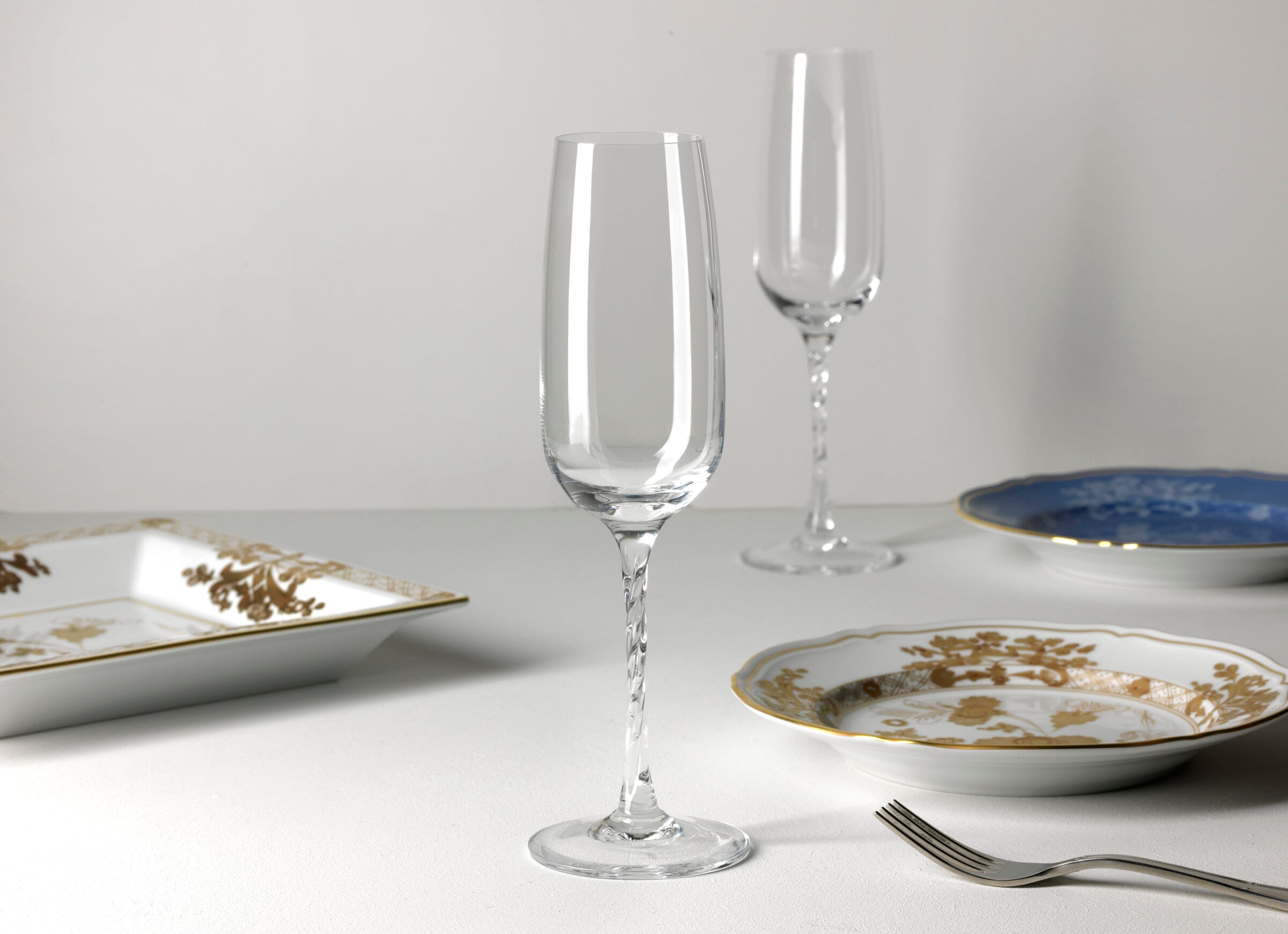 Crystal Flute Goblets | Reale | GINORI 1735